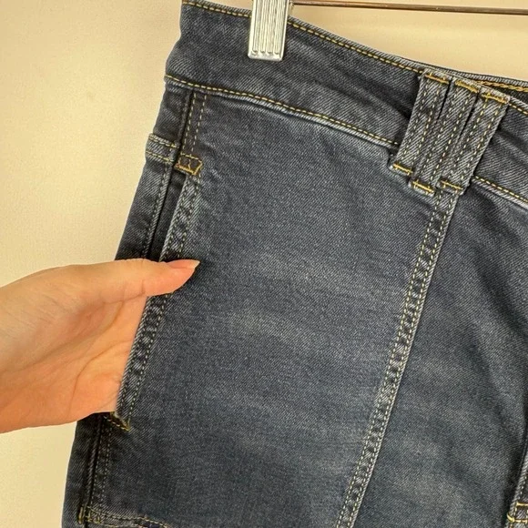 Pilcro Dark Blue Flare Jeans - Picture 4 of 13